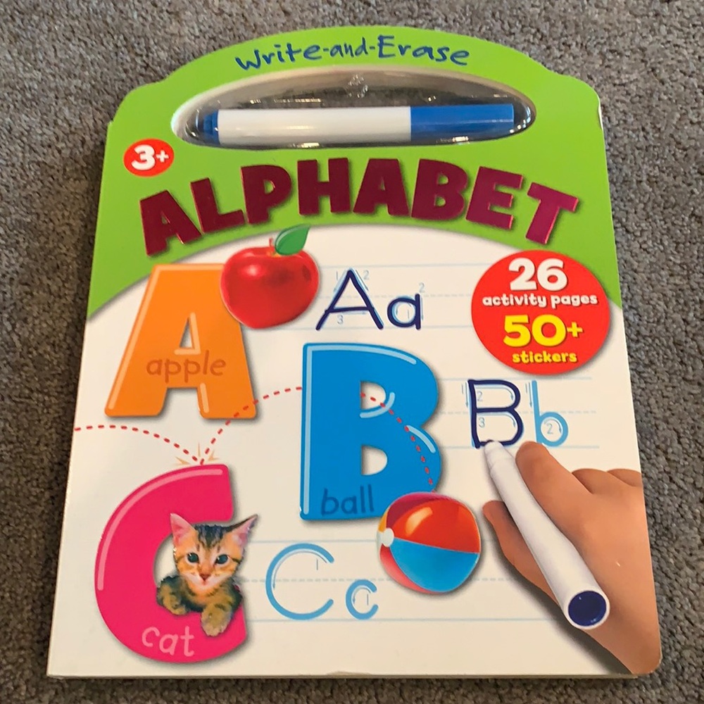 Write and Erase Alphabet Activity book